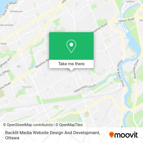 Backlit Media Website Design And Development map