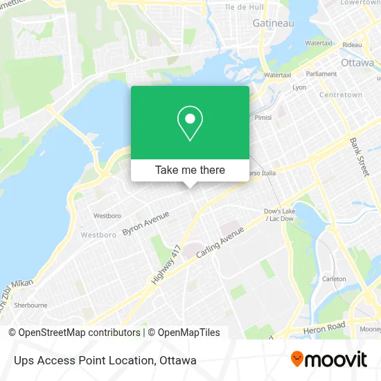 Ups Access Point Location map