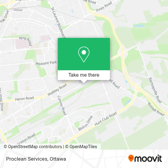 Proclean Services map