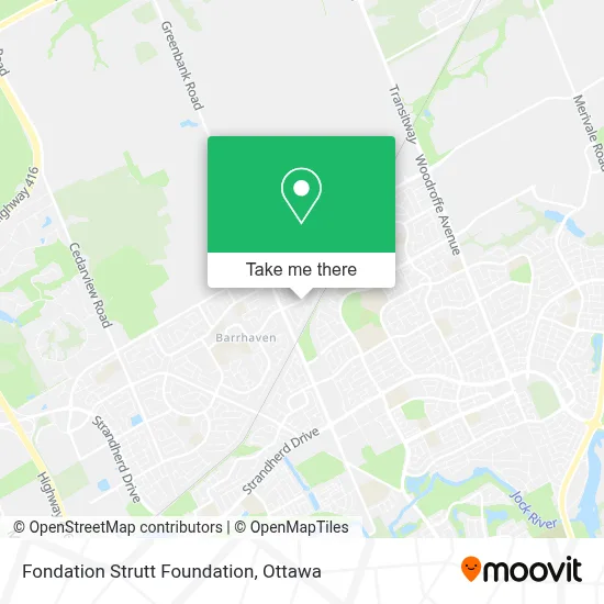 Fondation Strutt Foundation map