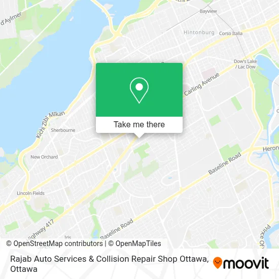 Rajab Auto Services & Collision Repair Shop Ottawa map
