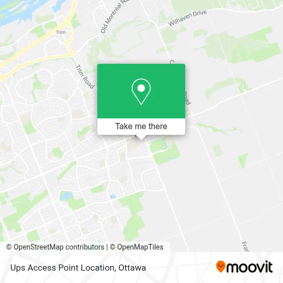 Ups Access Point Location map
