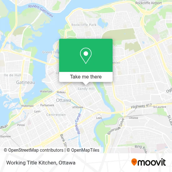 Working Title Kitchen map