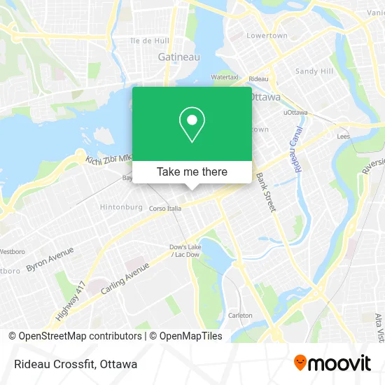Rideau Crossfit map