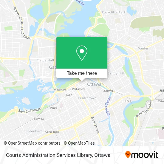 Courts Administration Services Library map