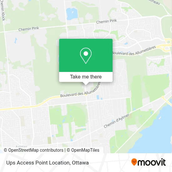 Ups Access Point Location map