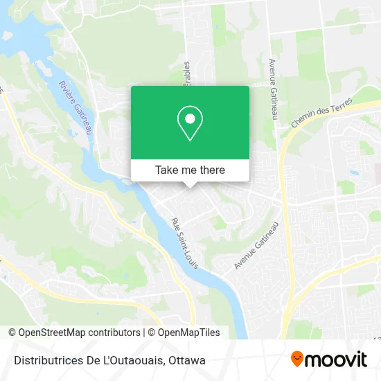 Distributrices De L'Outaouais map
