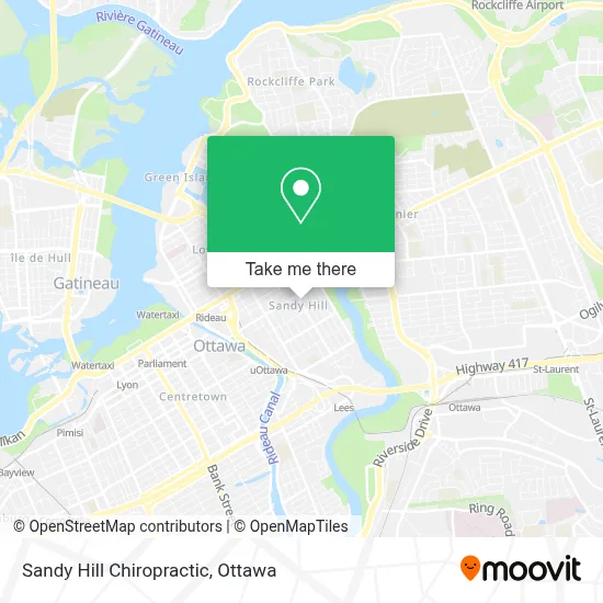Sandy Hill Chiropractic map