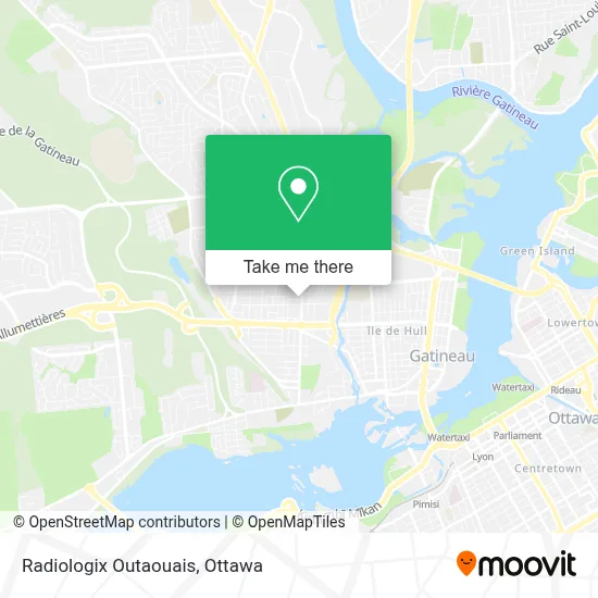 Radiologix Outaouais map
