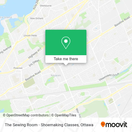 The Sewing Room - Shoemaking Classes map