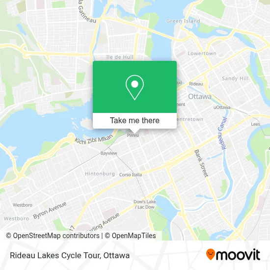 Rideau Lakes Cycle Tour map