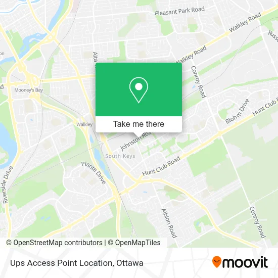 Ups Access Point Location map