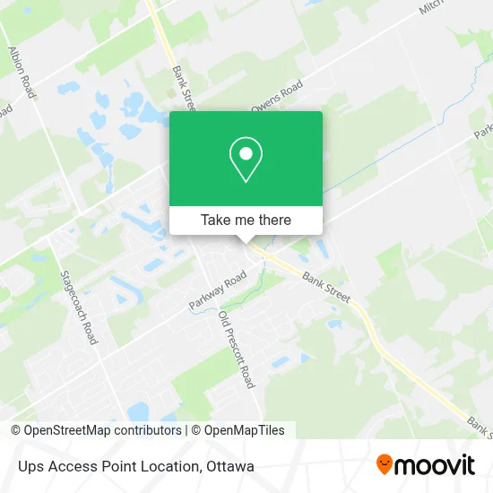 Ups Access Point Location map
