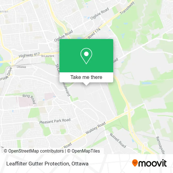 Leaffilter Gutter Protection map