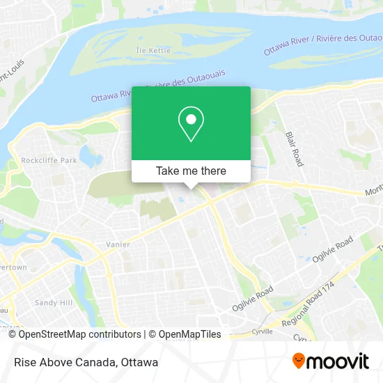 Rise Above Canada map