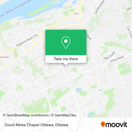 Good News Chapel Ottawa map