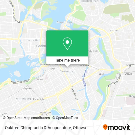 Oaktree Chiropractic & Acupuncture map