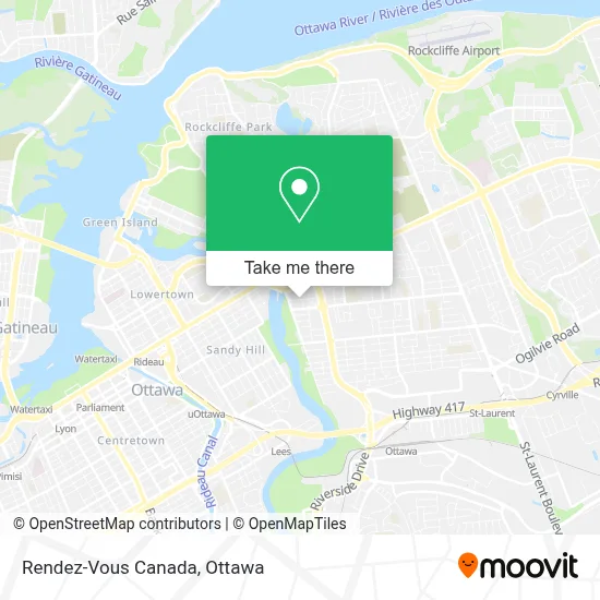 Rendez-Vous Canada map