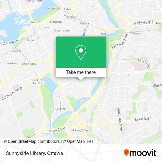 Sunnyside Library map