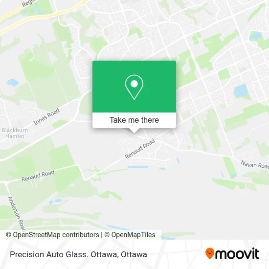 Precision Auto Glass. Ottawa map