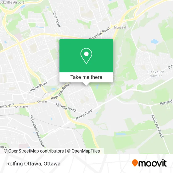 Rolfing Ottawa map