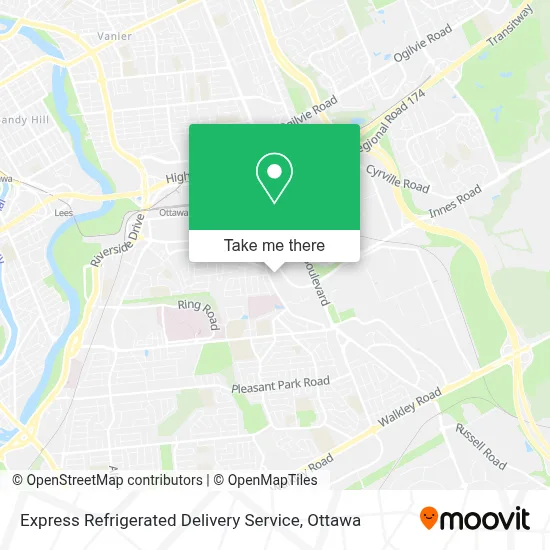 Express Refrigerated Delivery Service map