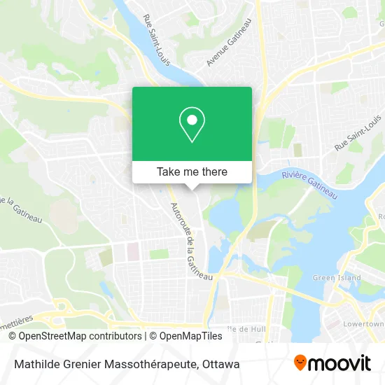 Mathilde Grenier Massothérapeute map
