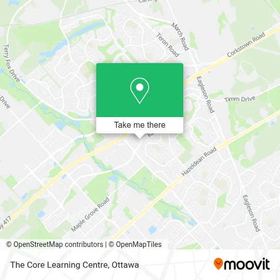 The Core Learning Centre map