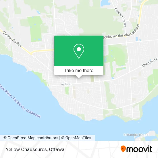 Yellow Chaussures map