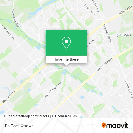 Da-Test map