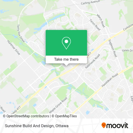 Sunshine Build And Design map