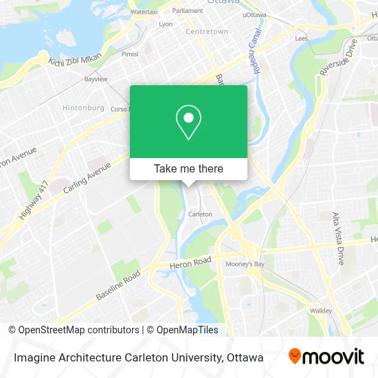 Imagine Architecture Carleton University map