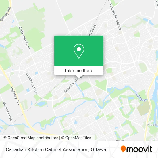 Canadian Kitchen Cabinet Association map