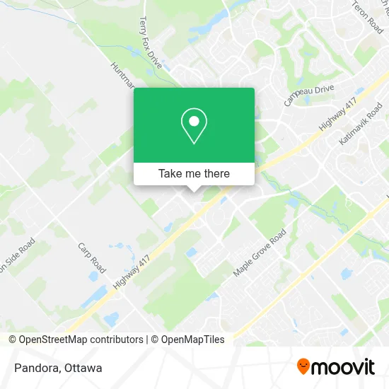 Pandora map