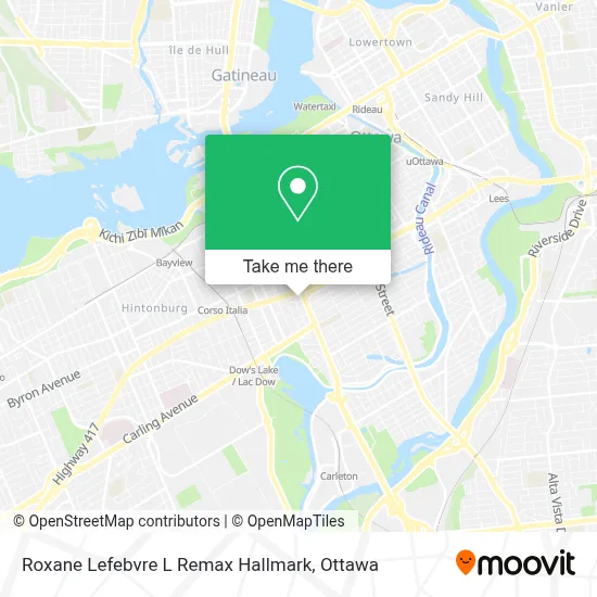 Roxane Lefebvre L Remax Hallmark map