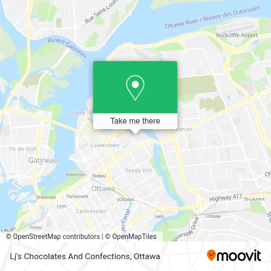 Lj's Chocolates And Confections map