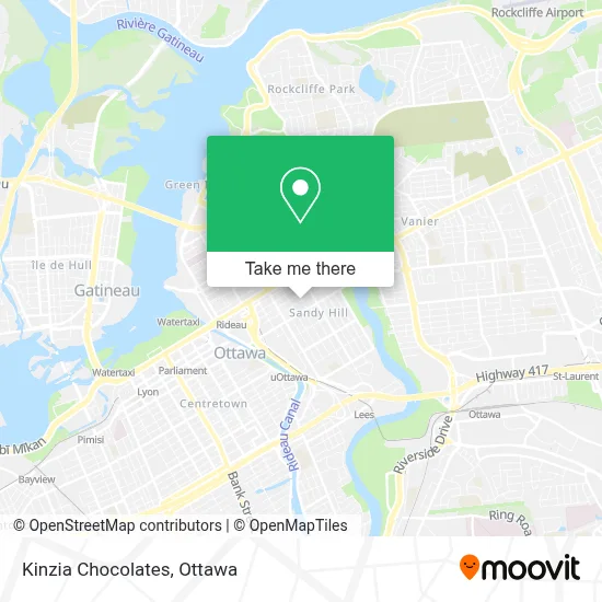 Kinzia Chocolates map