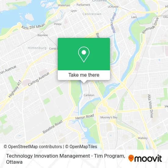 Technology Innovation Management - Tim Program map