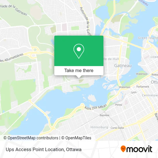 Ups Access Point Location map