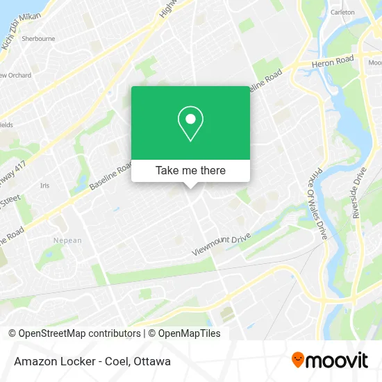 Amazon Locker - Coel map