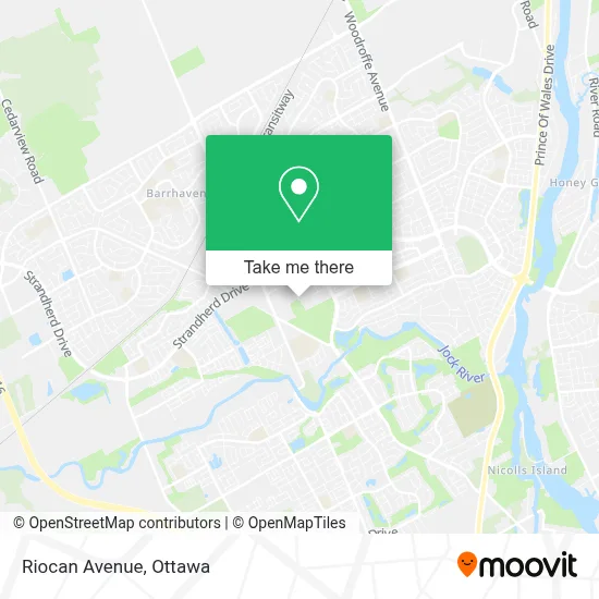 Riocan Avenue map