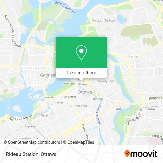 Rideau Station map