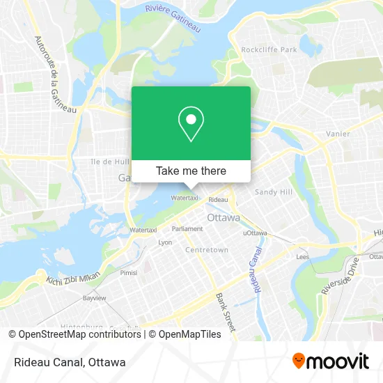 Rideau Canal map