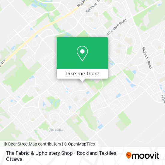 The Fabric & Upholstery Shop - Rockland Textiles map