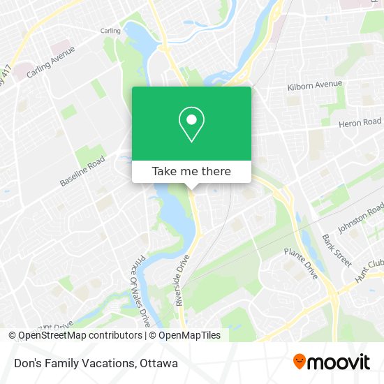 Don's Family Vacations map