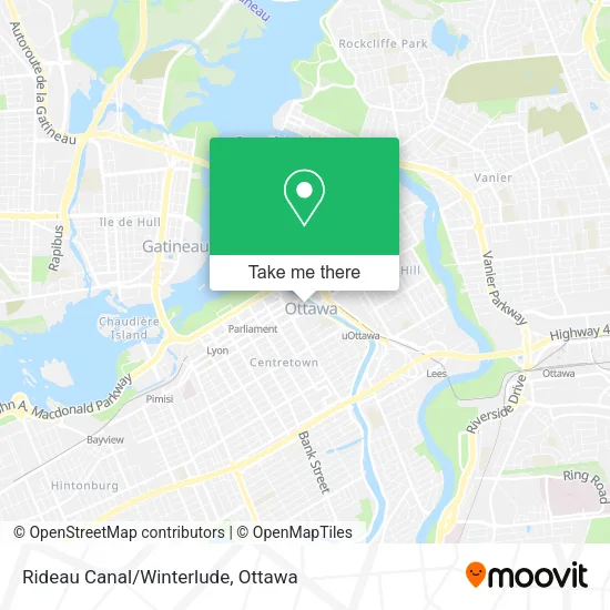 Rideau Canal/Winterlude map