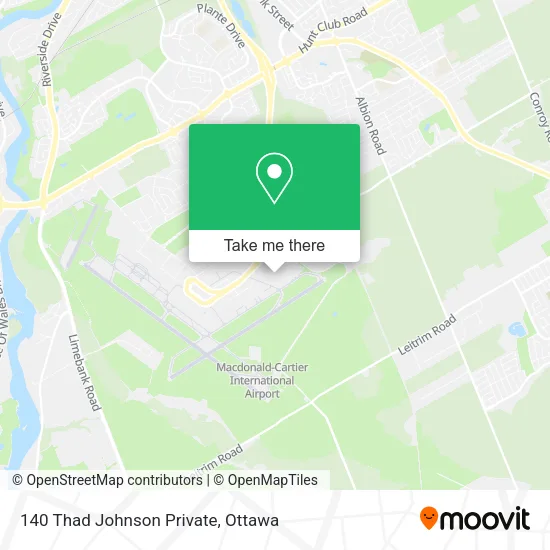 140 Thad Johnson Private map