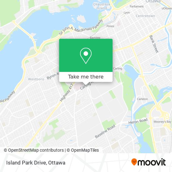 Island Park Drive map