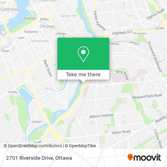 2701 Riverside Drive map