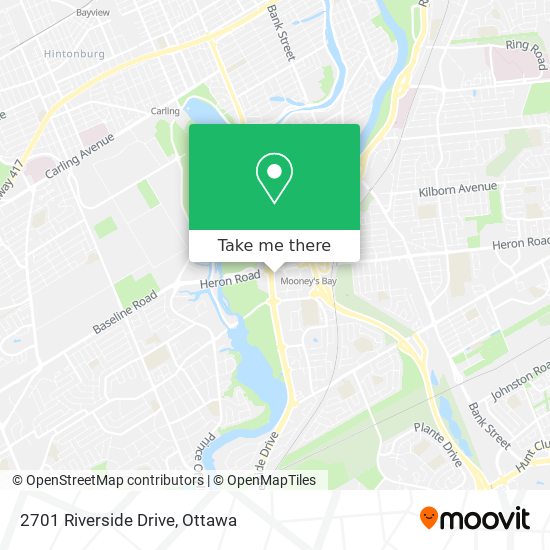 2701 Riverside Drive map